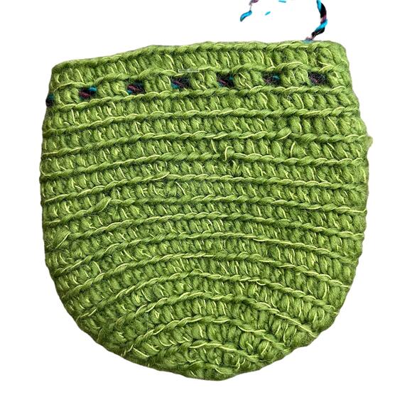 Sundance Monogram Knitted Pouch “G” Hand Knit Embroidered Lined NWT - Picture 3 of 8